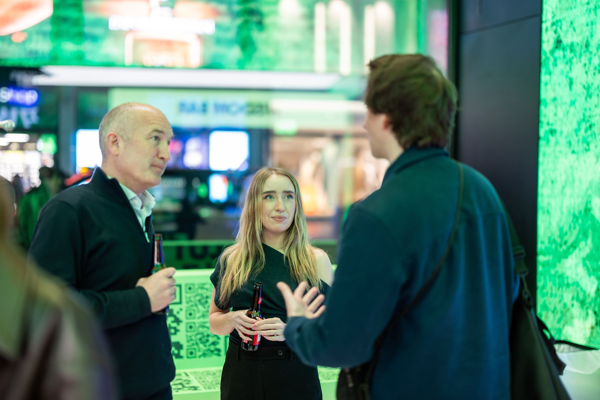 Jade in conversation after the Wise talk